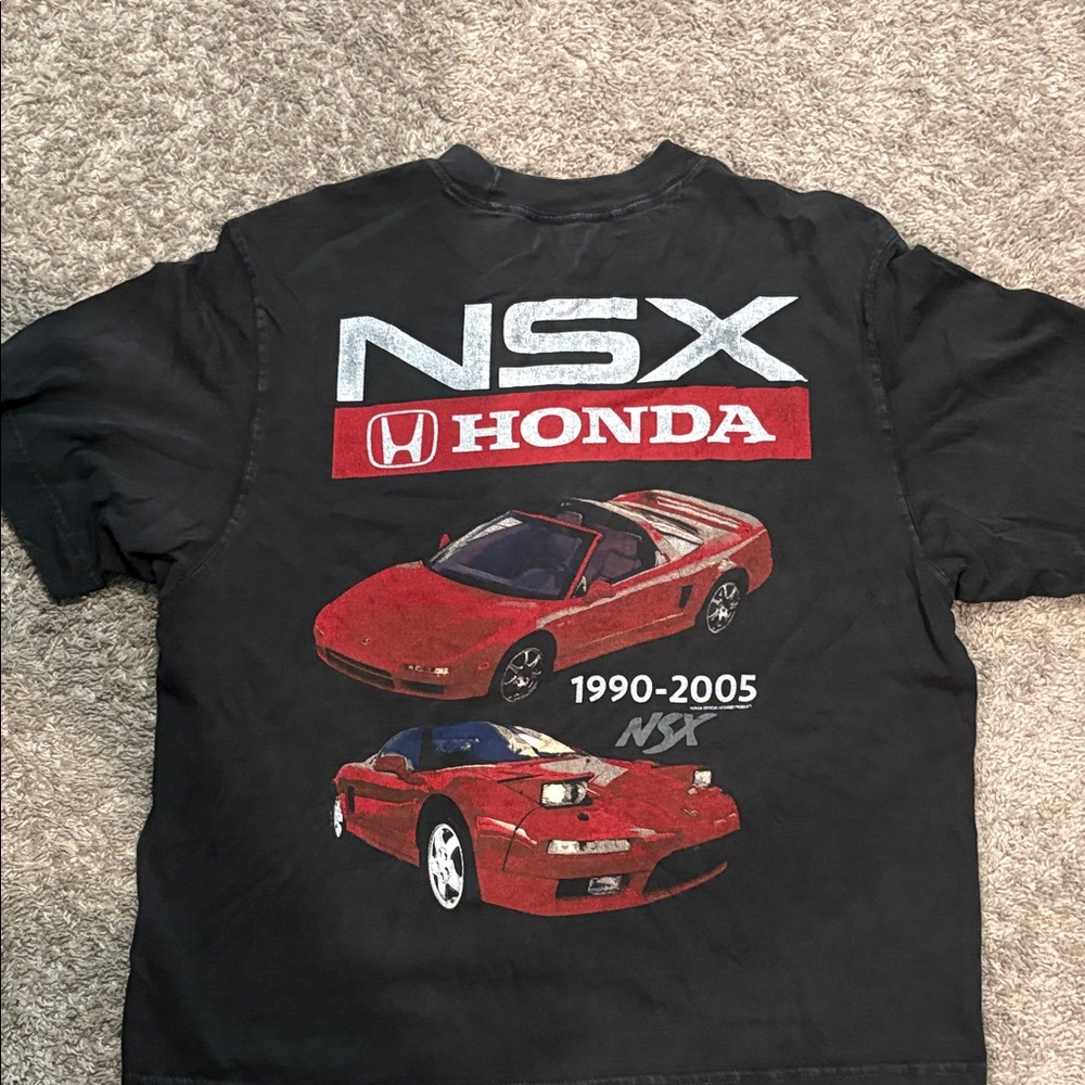 A&F NSX Graphic Tee - Black with Red Car Design